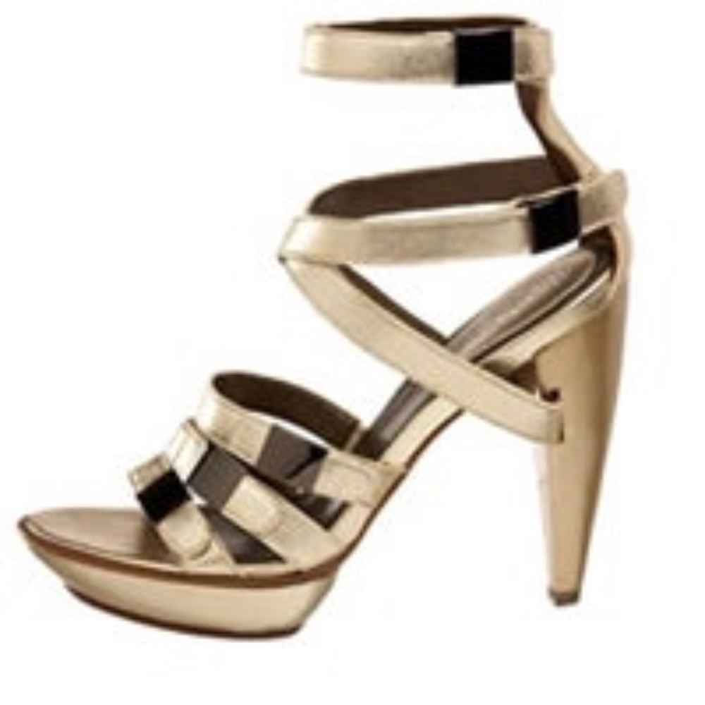 Cole Haan Maria Sharapova Milano Gold Sz 8.5
